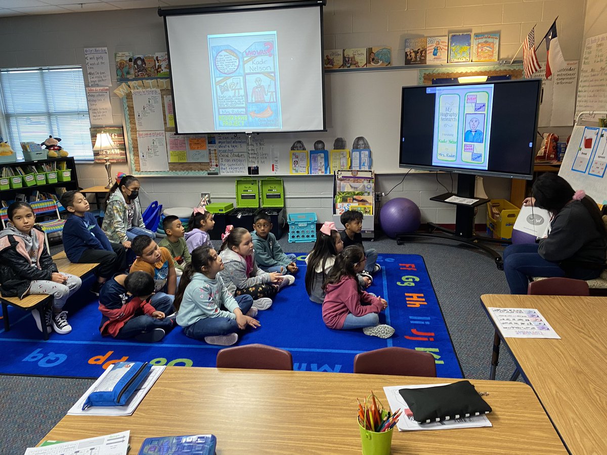 WMS advanced Spanish students are at River Pines Elementary reading children’s books in Spanish!  We are so honored to have this special opportunity to partner with Ms. Laubinger! <a href="/HumbleISD_RPE/">River Pines Elementary</a> #thehumblelibrarian <a href="/HumbleISD_WMS/">Woodcreek Middle</a> <a href="/mrs_laubinger/">Tammy Laubinger</a>