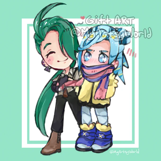 rika and grusha gift for   