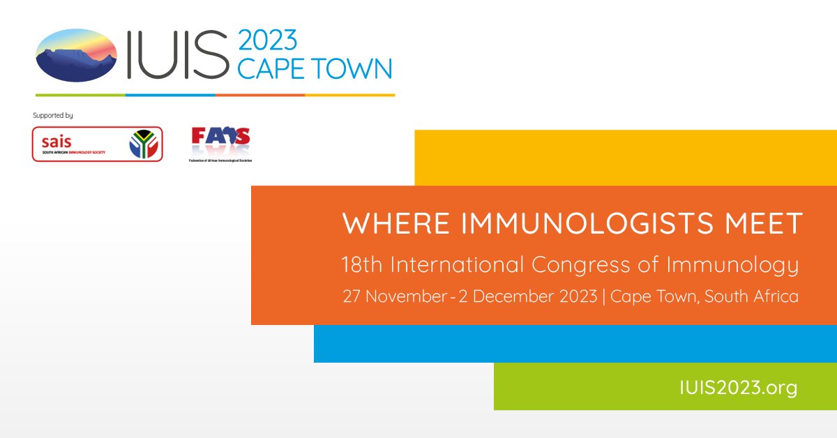 #IUIS2023 registration and abstract submission is now OPEN! The Congress will be held on the beautiful coast of Cape Town, South Africa from November 27 - December 2, 2023. We can't wait to see you there!

Register and learn more: iuis2023.org
#RoadtoCapetown