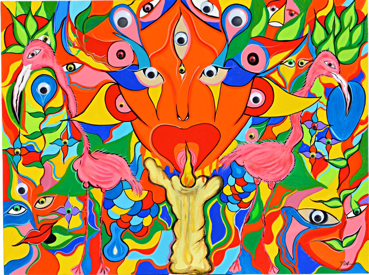 DILAR_Art's tweet photo. Tropical Devil – Acrylic &amp; Oil on Canvas with moving 3D elements 48″ x 36″

View Gallery: https://t.co/smO1BolnXZ

#DILAR #DILARart @MileyCyrus #ArtistOnTwitter #TropicalDevil #artistsoftwitter #painting #paintings https://t.co/NIlAEN5deX