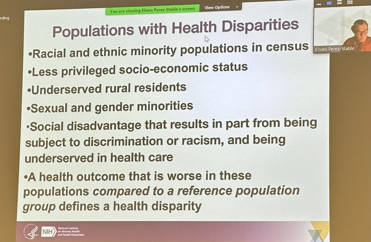 Understanding the populations facing health disparities allows us to use science to develop interventions to help reduce health disparities. Proud to be part of @UMiamiNursing with a mission to reduce health disparities in our community! #nimhd #healthcare #healthdisparities