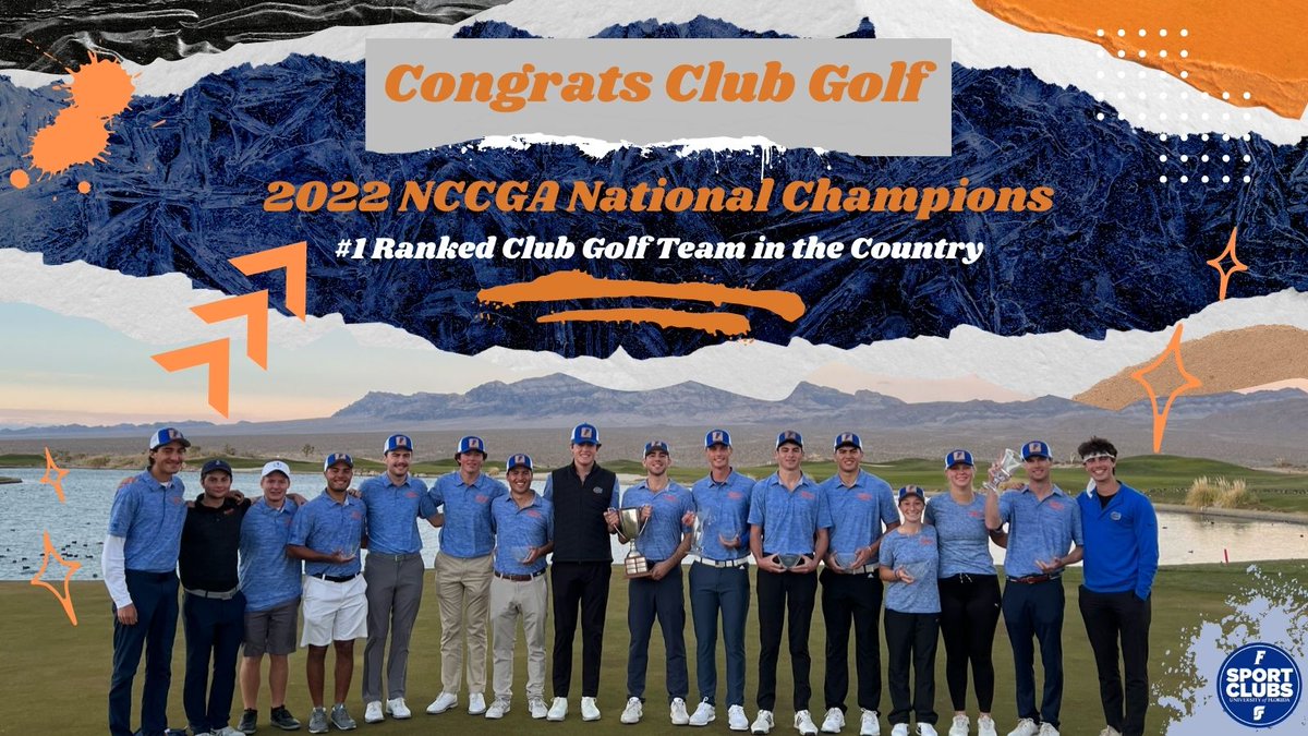 Join us in congratulating our #1 ranked and national champion Club Golf team!🏆 #LiveInMotion #GoGators @UFClubGolf @UFRecSports