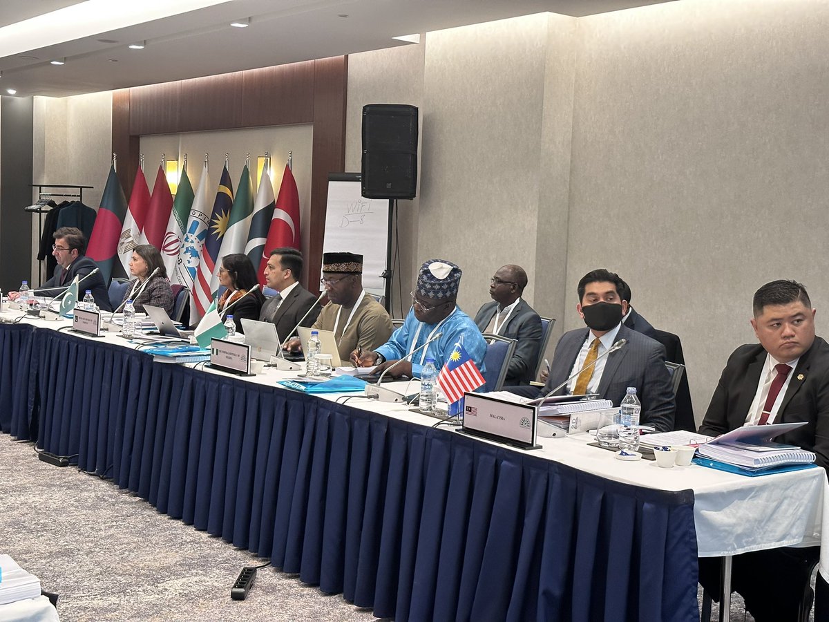 D8org's tweet photo. The 46th Session of the #D8 Commission Meeting, which is held from 15-16 February 2023, started today with the participation of the representatives of the D-8 Member States. 

#Bangladesh #Egypt #Indonesia #Iran #Malaysia #Nigeria #Pakistan #Türkiye https://t.co/D7r4Dim29J