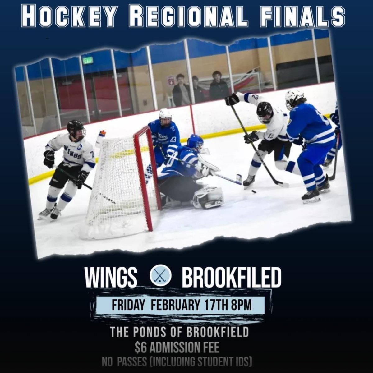 Pewaukee High School (@pewaukeehs) on Twitter photo This Friday night, our Wings Hockey team skates in the Regional Final against Brookfield at The Ponds.  Get there early as parking is limited.
Let's Go Wings!! This Friday night, our Wings Hockey team skates in the Regional Final against Brookfield at The Ponds.  Get there early as parking is limited.
Let's Go Wings!!