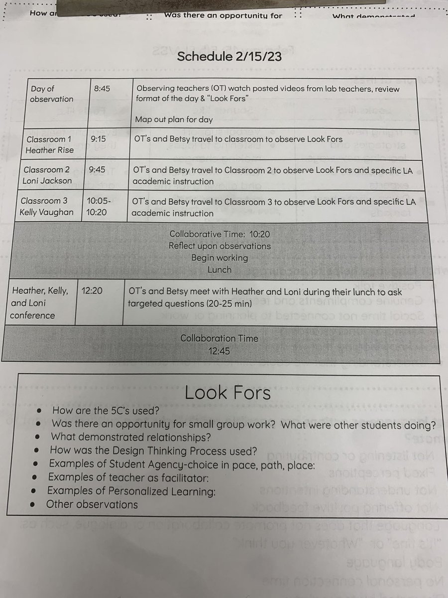 DrKimGiven's tweet photo. ❤️ that @IHSchools invests in #ProfessionalLearning & #collaboration through #LabClassrooms & #LearningWalks - educators see their peers in action. Time to discuss before & after encourages #DesignThinking mindset when reimagining learning experiences. @IHElementary https://t.co/k8AH7HU5LT