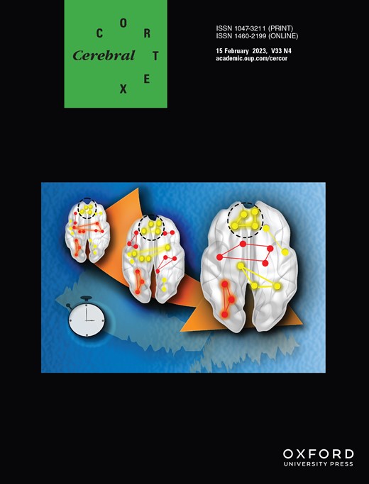 We got the cover !! 🥳🥳

Our article is on the cover of recent issue of the Cerebral Cortex. Huge thank you to the wonderful co-authors <a href="/arpansview/">Arpan Banerjee</a> <a href="/dynamicdip/">dipanjanr</a> 

You can find the article here:

academic.oup.com/cercor/article…