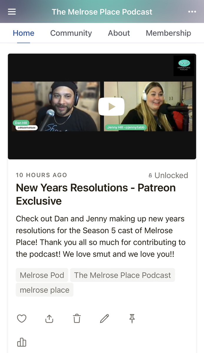 Melrose Pod tweet media