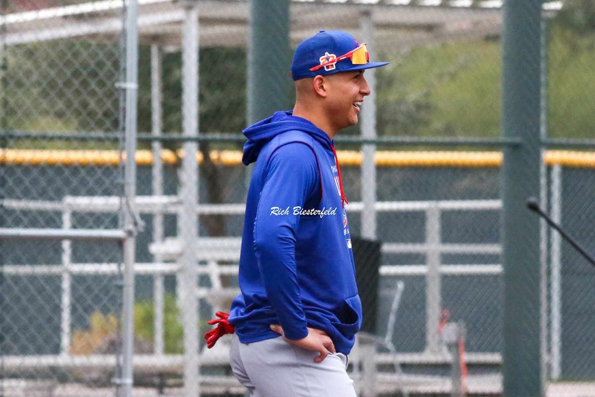 biest22's tweet photo. Spotted @mamaya_9 taking BP and looking good! Hoping for a bounce back year from Miguel with good health! #Cubs #CubsProspect #ST2023 https://t.co/V1wwJgrTHH