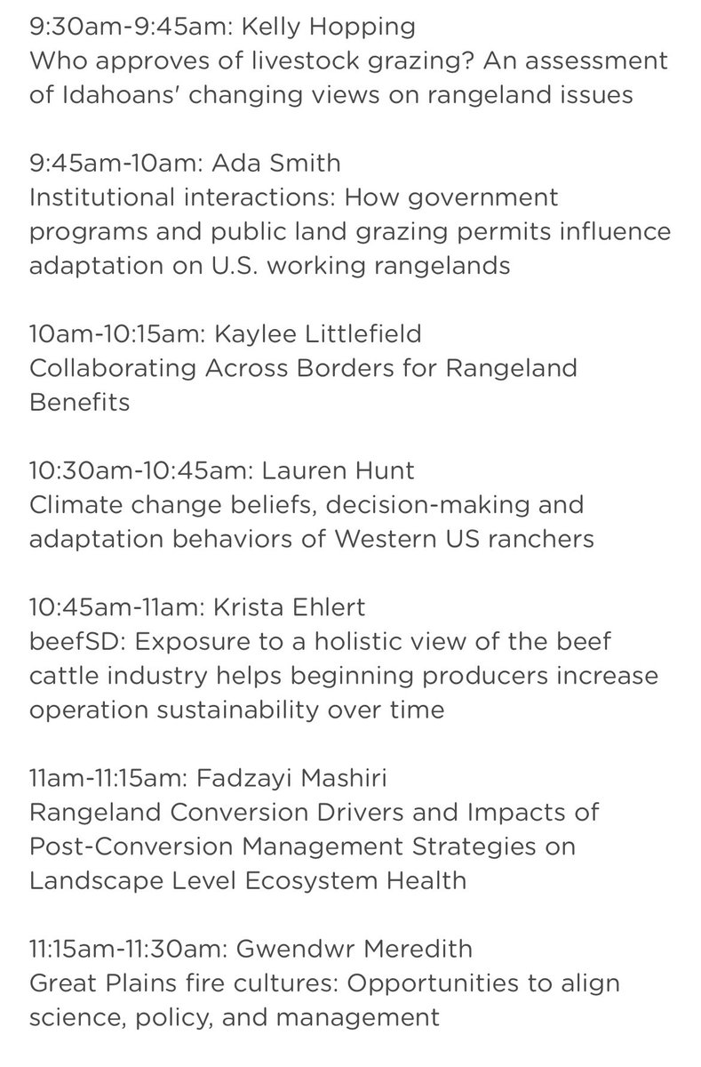 It’s time for some “Social Science on the Range” today! Can’t wait! <a href="/rangelands/">Society for Range Management</a> #SRM