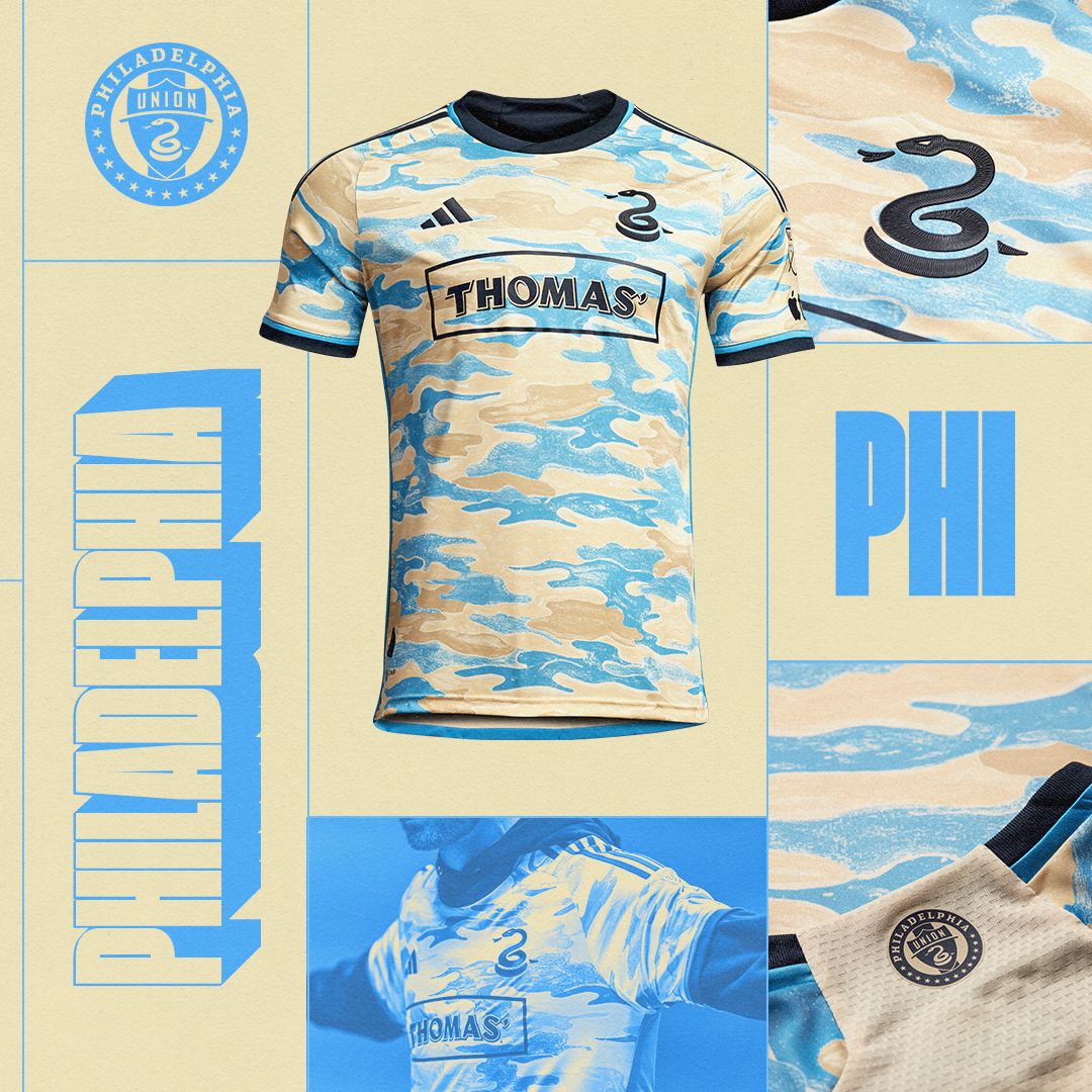 MLS's tweet photo. All love for Philly. 🐍

Meet @PhilaUnion's new look for 2023.