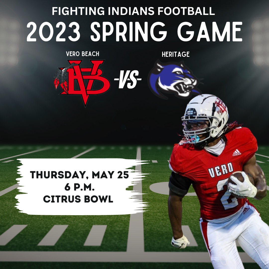 VeroFBBoosters's tweet photo. Never too early to save the date 🗓️ 
@VBFootball Spring Game is set ‼️
@VBHSNation @VBHSAthletics @swarmgangg https://t.co/ixYbRpjfsU