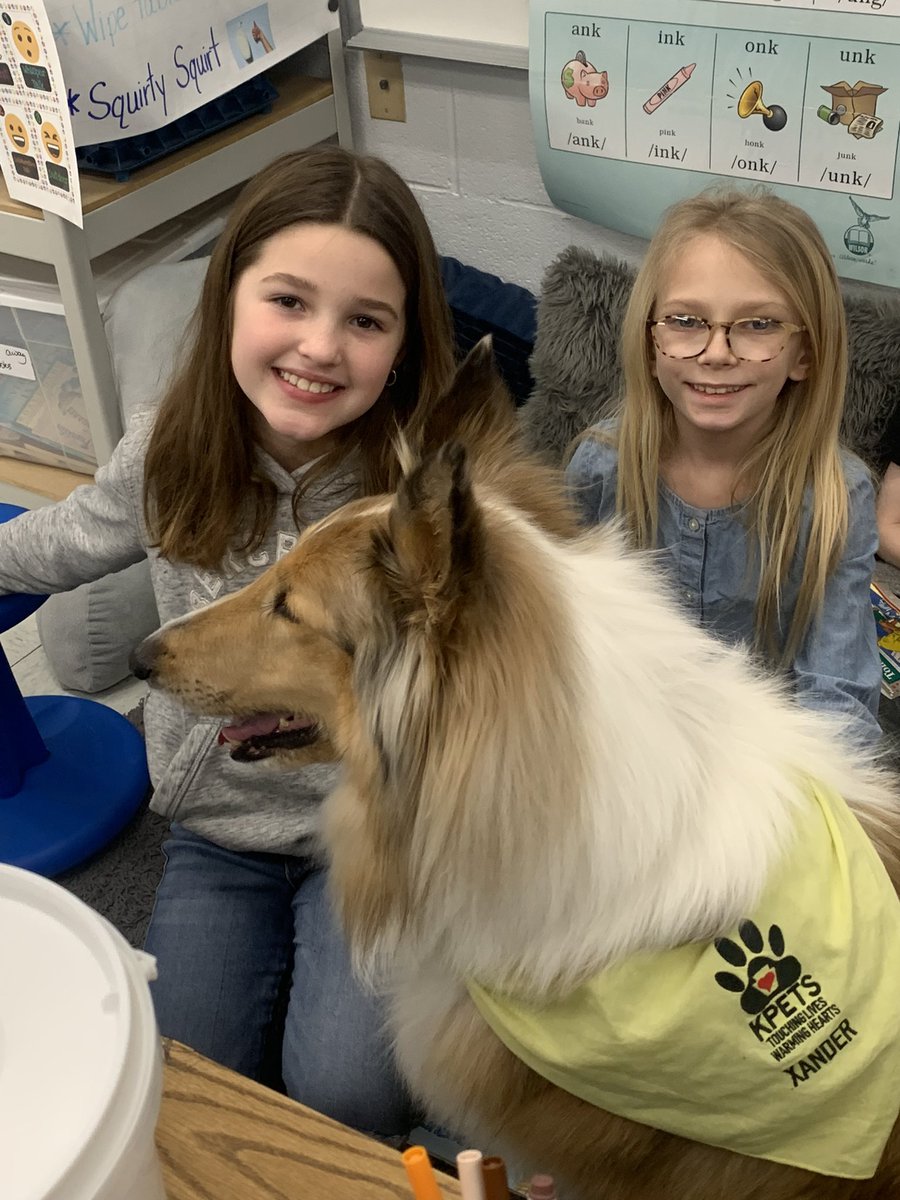LWYReading's tweet photo. Students at Lincolnway read extra minutes at home to participate for the January reading incentive. They were rewarded by reading to the Kpets therapy dogs.#wyasd #wyproud https://t.co/wYVOtfLFoN