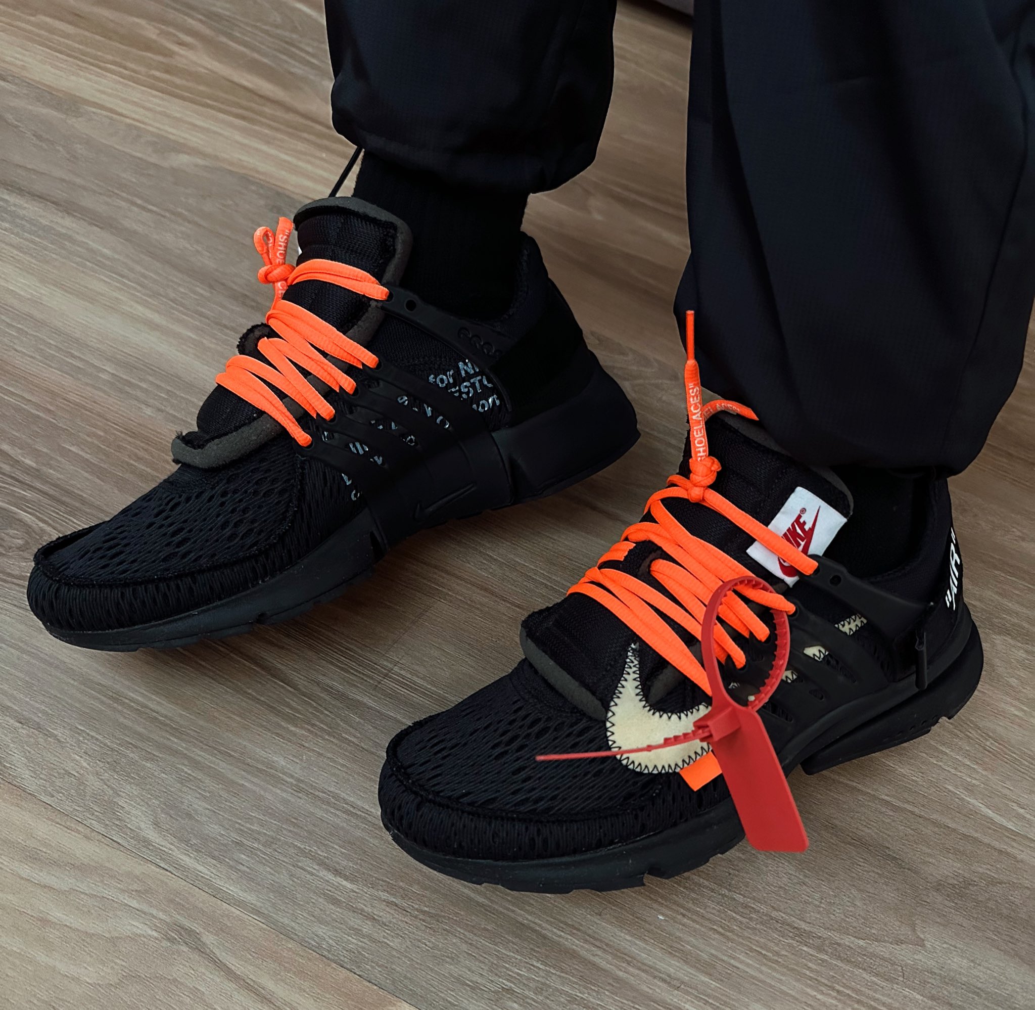 Off white presto white orange laces sale