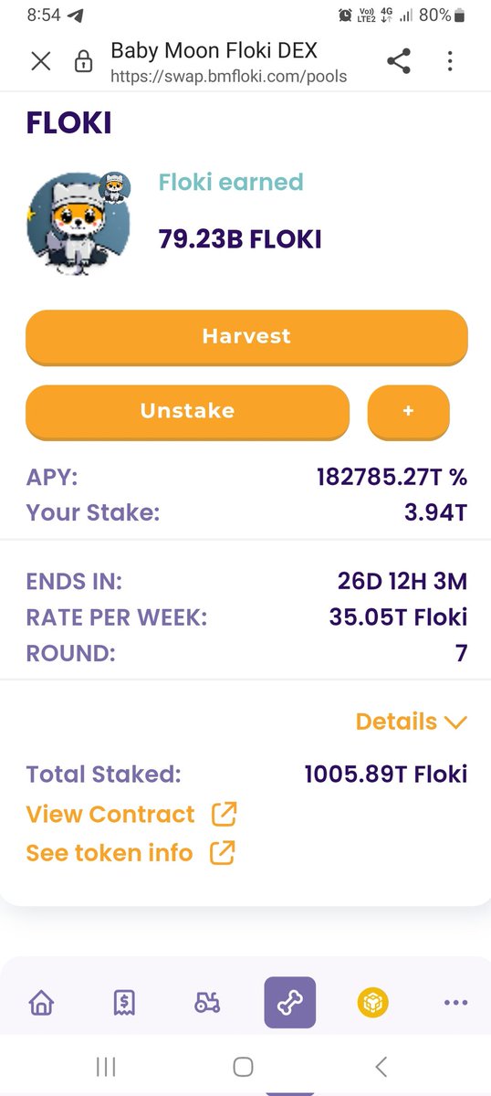 VkramMohan's tweet photo. I am loving it @babymoonfloki good passive income earing .
#BMFLOKI #staking #cryptocurrency #fullytursted https://t.co/4RlyYn2ChL