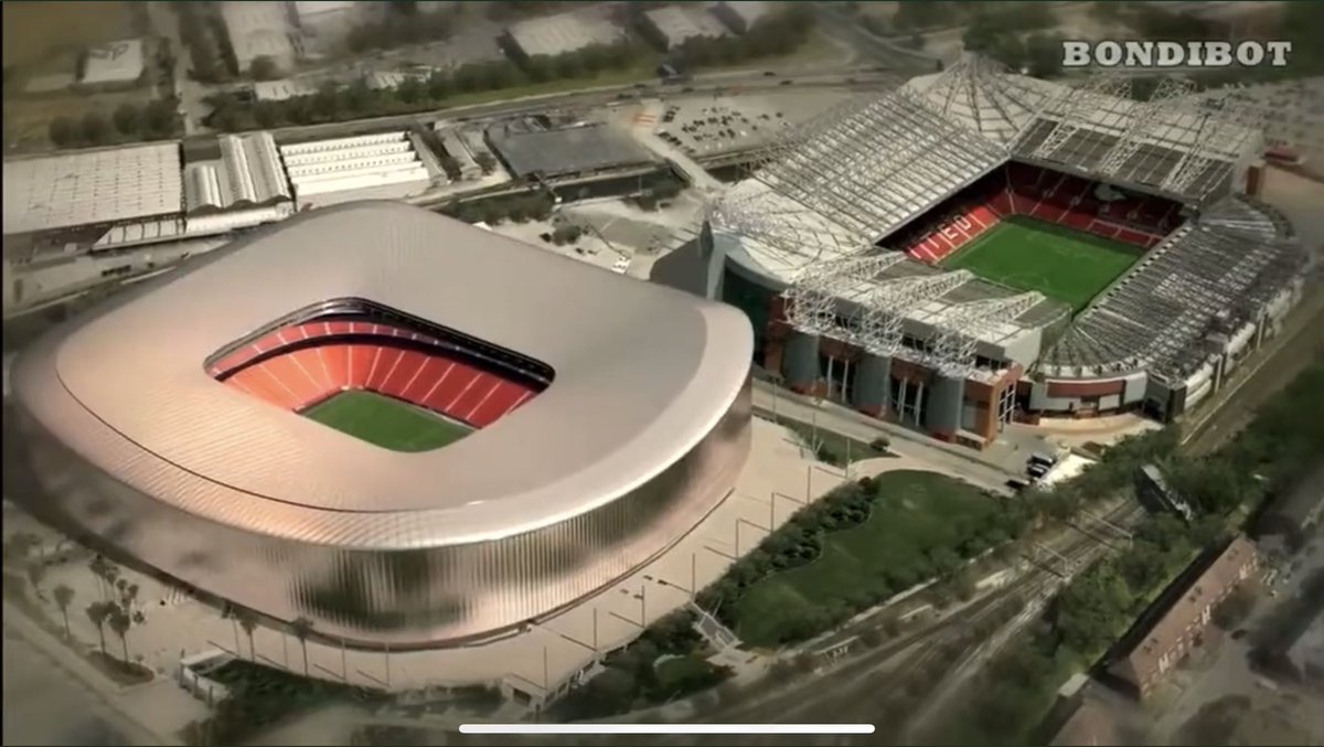 UTDBradleyy's tweet image. These are some options in regards to Old Trafford’s redevelopment if Qatari’s come in as new owners. Bellissimo 😍