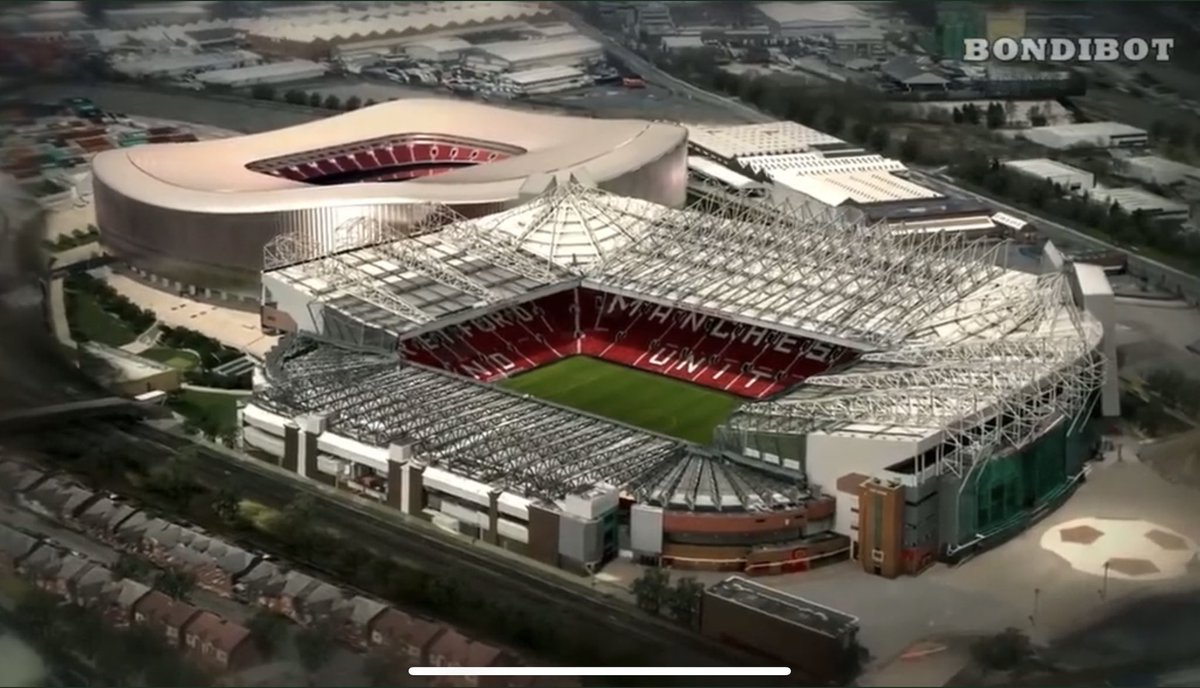 UTDBradleyy's tweet image. These are some options in regards to Old Trafford’s redevelopment if Qatari’s come in as new owners. Bellissimo 😍