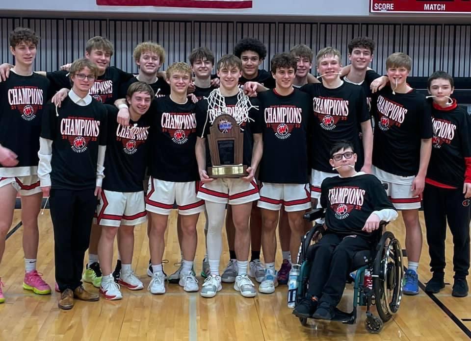CoachKnoop's tweet photo. 32-1 in WAMAC last 2 seasons. That doesnt happen without the players buying into the program, playing with complete unselfishness and bringing the effort every single game, practice and off-season. I couldn’t be happier for players and staff that put in the time to make it happen https://t.co/ZCOal4Hddy