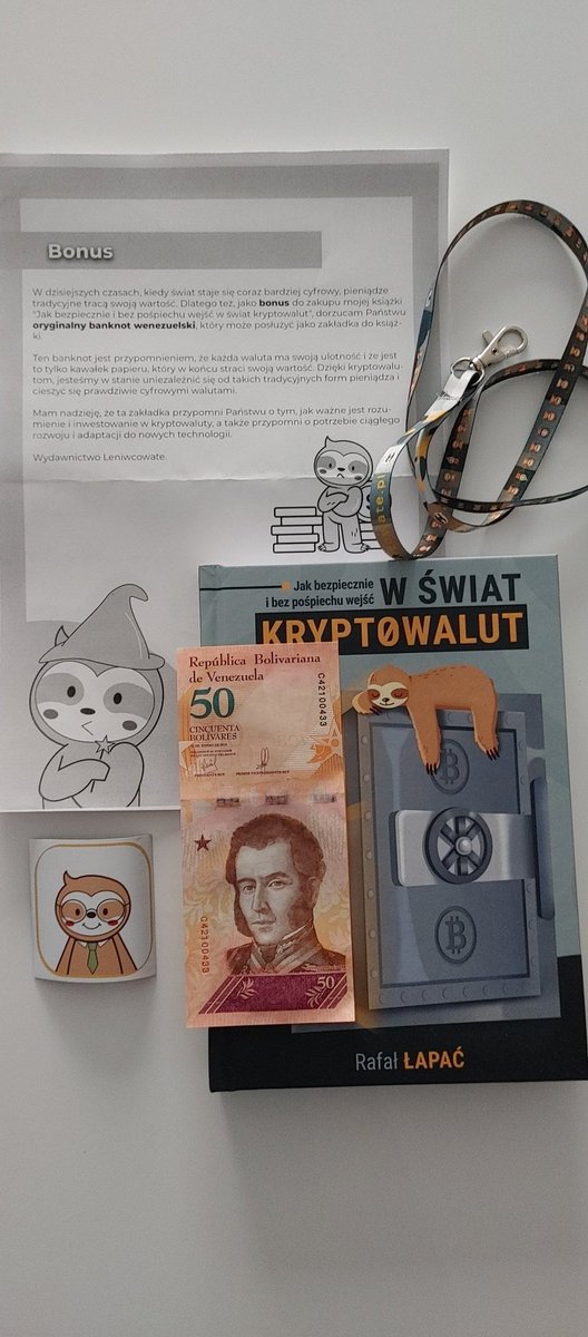 UWAGA!! UWAGA!! Dziś otrzymałem wyjątkowy prezent od autora książki Pana Rafał Łapać. Zestaw zawiera książkę z dedykacja, autentyczny banknot, smycz, magnesik i list bonusowy ♥️. Chcesz zostać właścicielem takiego zestawu w drodze losowania?. Wystarczy że dasz ♥️ i podasz dalej.