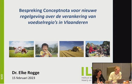 <a href="/el_rogge/">Elke Rogge</a> mocht vanmorgen voor @ILVO deelnemen aan een interessante gedachtewisseling over voedselregio's in de Commissie Landbouw van het Vlaams Parlement. Samen op zoek naar een positief verhaal voor landbouw. #ILVOatSociety #VVSG #Letus