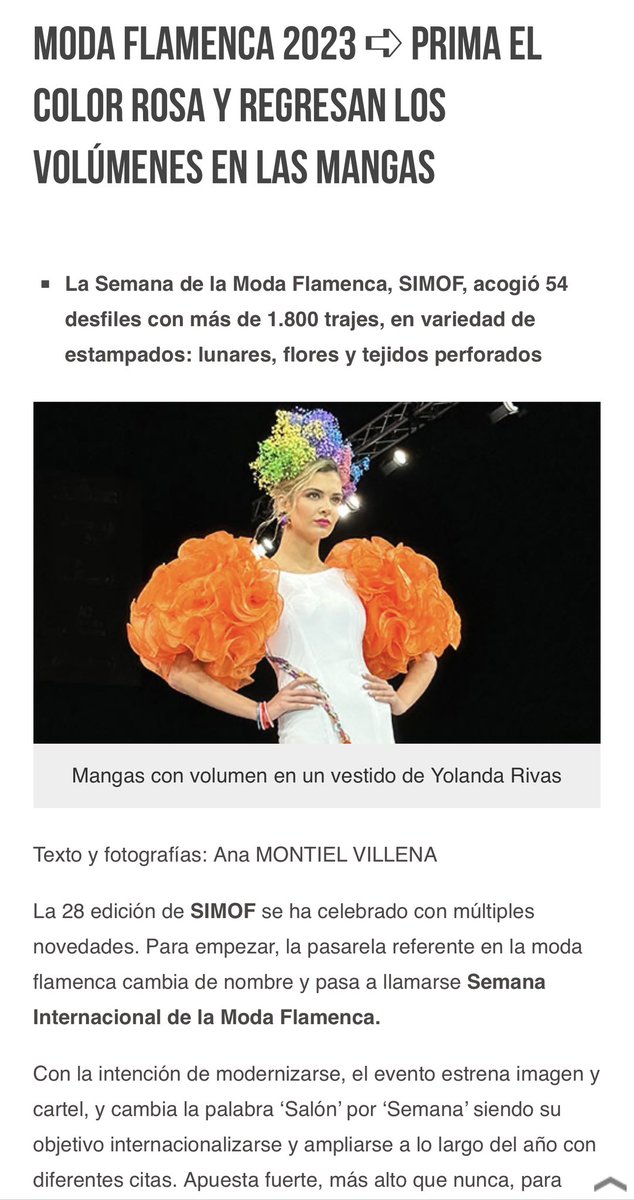 Aemeuvee's tweet photo. Un año más hablando de SIMOF y las últimas tendencias en moda flamenca 💃🏽 @cronicasevilla 
https://t.co/f06Q5nquOz https://t.co/AmGTs0wAzF