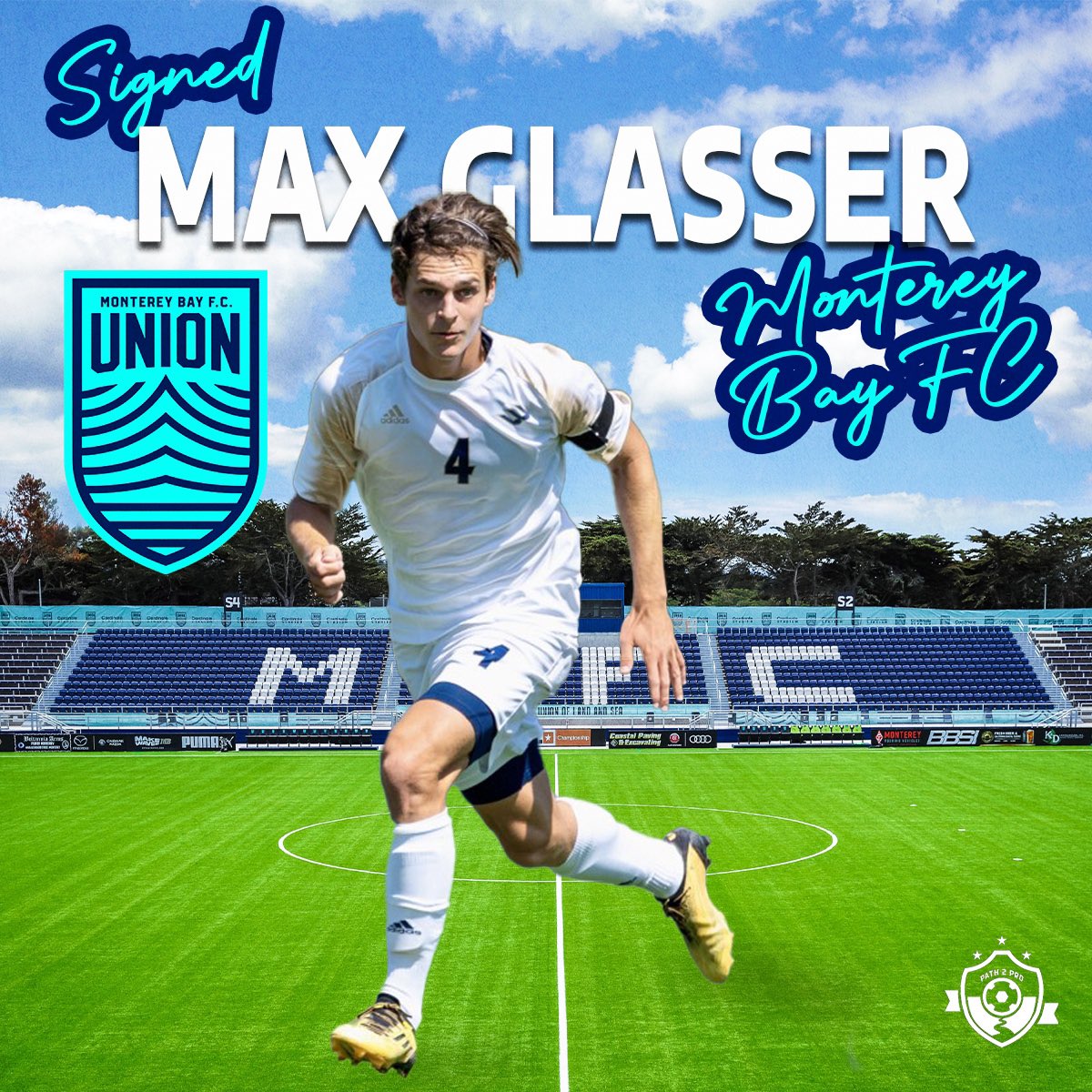 Path2Pro Soccer ™️ (@path2prosoccer) on Twitter photo Thrilled to announce that <a href="/max_glasser4/">Max Glasser</a> has signed with <a href="/MontereyBayFC/">Monterey Bay FC</a>.
The 22 year-old 🇺🇸 winger/outside-back joins the Union after a fantastic career at UC Davis, earning Big West All-Conference honors for three consecutive seasons.
(1/2)
#Path2Pro // #Path2ProSoccer Thrilled to announce that <a href="/max_glasser4/">Max Glasser</a> has signed with <a href="/MontereyBayFC/">Monterey Bay FC</a>.
The 22 year-old 🇺🇸 winger/outside-back joins the Union after a fantastic career at UC Davis, earning Big West All-Conference honors for three consecutive seasons.
(1/2)
#Path2Pro // #Path2ProSoccer