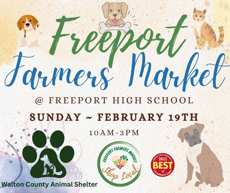 Live music, tasty treats, home-made goodies, and furry friends. What more could you ask for?

Stop by and see us at Freeport Farmers Market at Freeport High School this Sunday. Find a new furever friend to adopt or donate items to help the animals at WCAS.

See you all there!