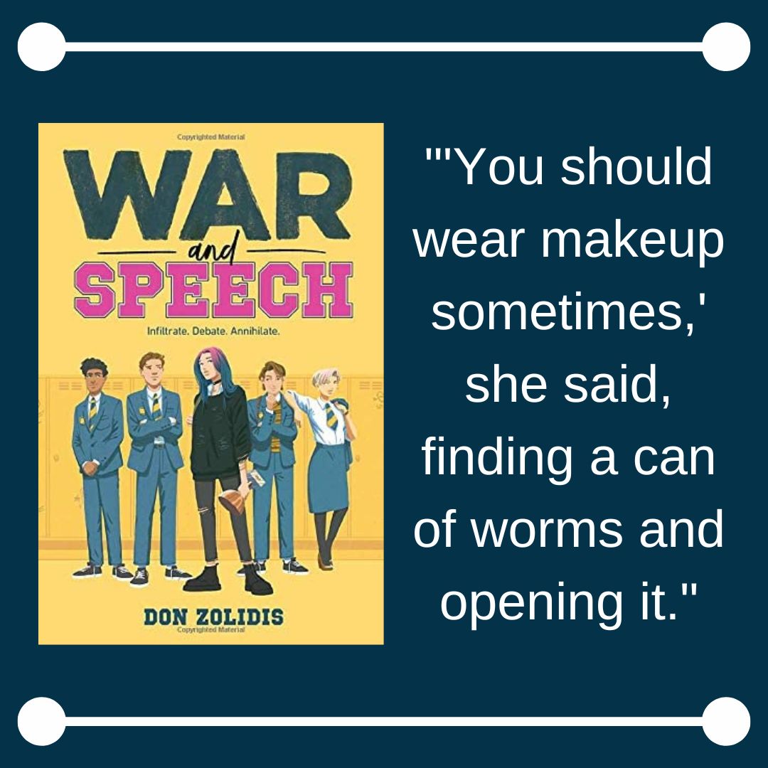 BlogOnLines's tweet photo. New post: WAR AND SPEECH by Don Zolidis #amreading #YA #humor
https://t.co/UbdG1ADArk https://t.co/CSrjPfW79a