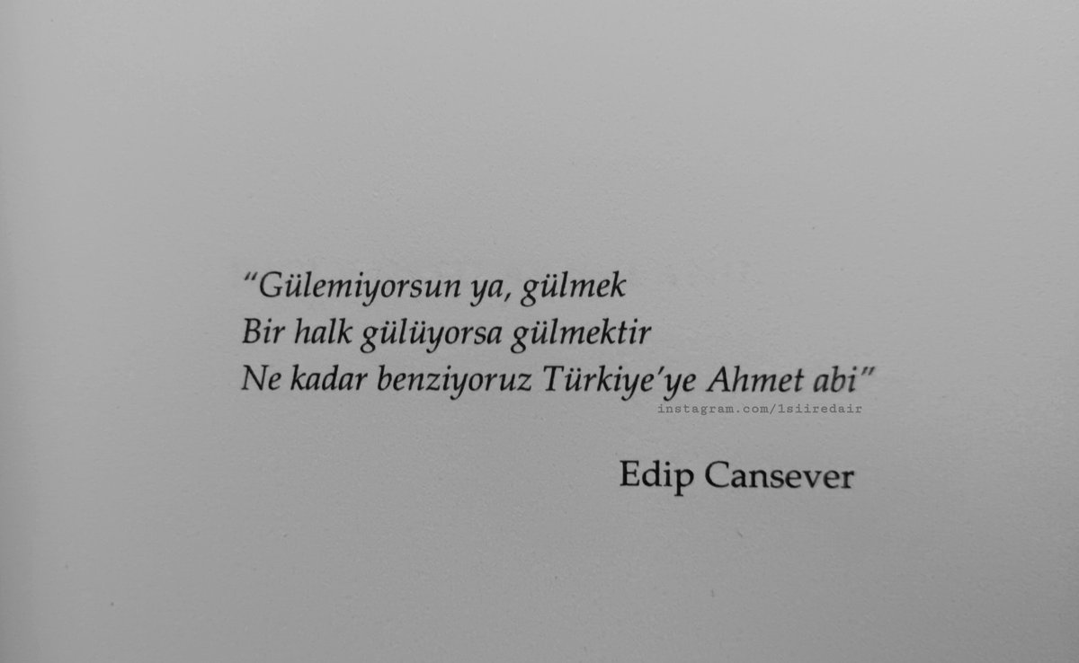 Gülmek bir halk gülüyorsa gülmektir...