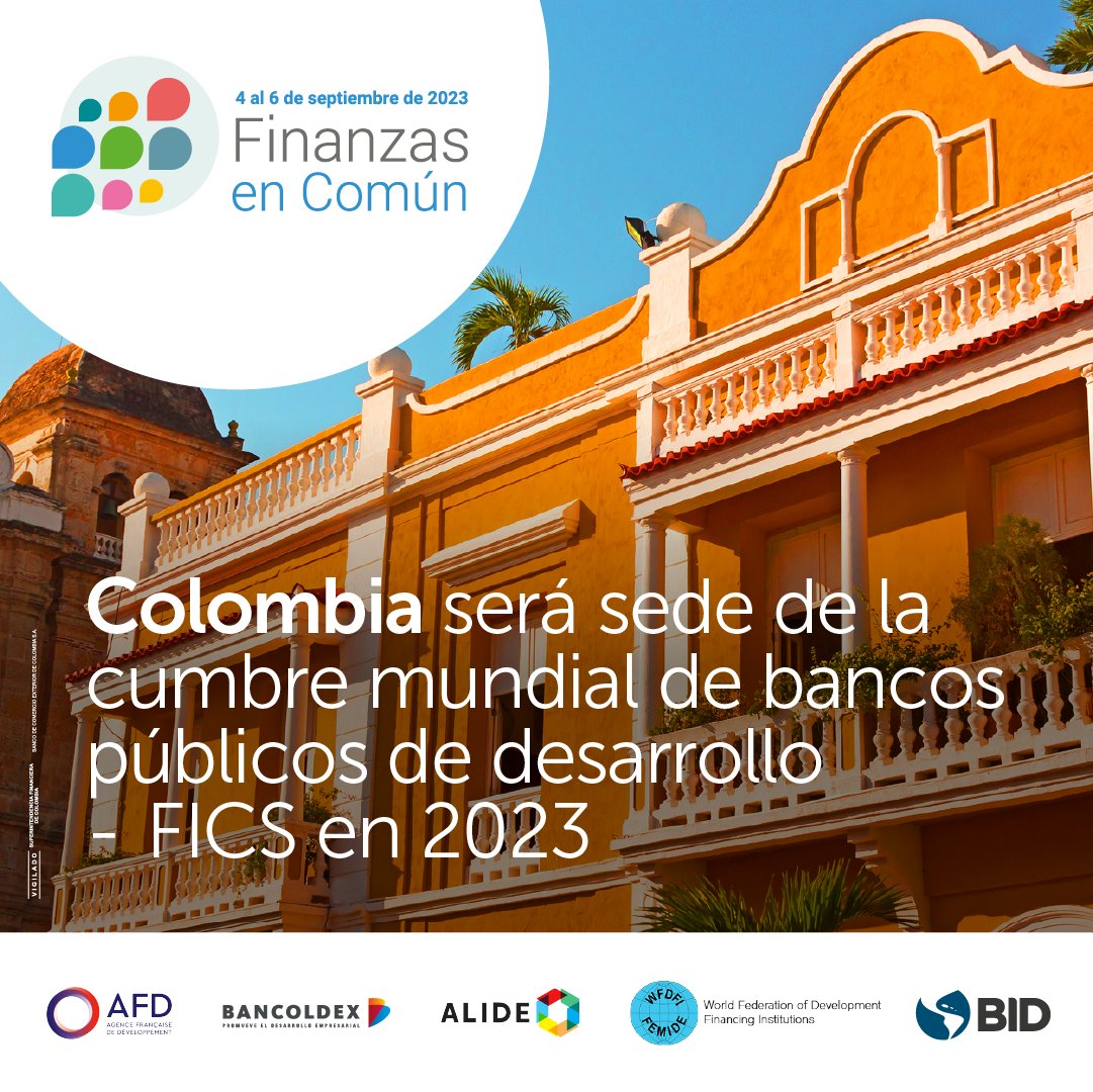 JavierDiazFa's tweet photo. En @Bancoldex nos enorgullese anunciar que Colombia será sede de la cumbre mundial de bancos de desarrollo: #FinanceInCommon2023
Más de 520 bancos a nivel global debatirán sobre la financiación para el desarrollo y cómo contribuimos al cumplimiento de los #ODS. https://t.co/fHpOIePC7v