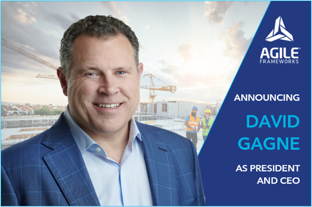 AgileFrameworks's tweet photo. We are thrilled to announce David Gagne is named President and Chief Executive Officer of Agile Frameworks. Read the full release: https://t.co/1k3ur6raZt https://t.co/Vuz3sGHgiV