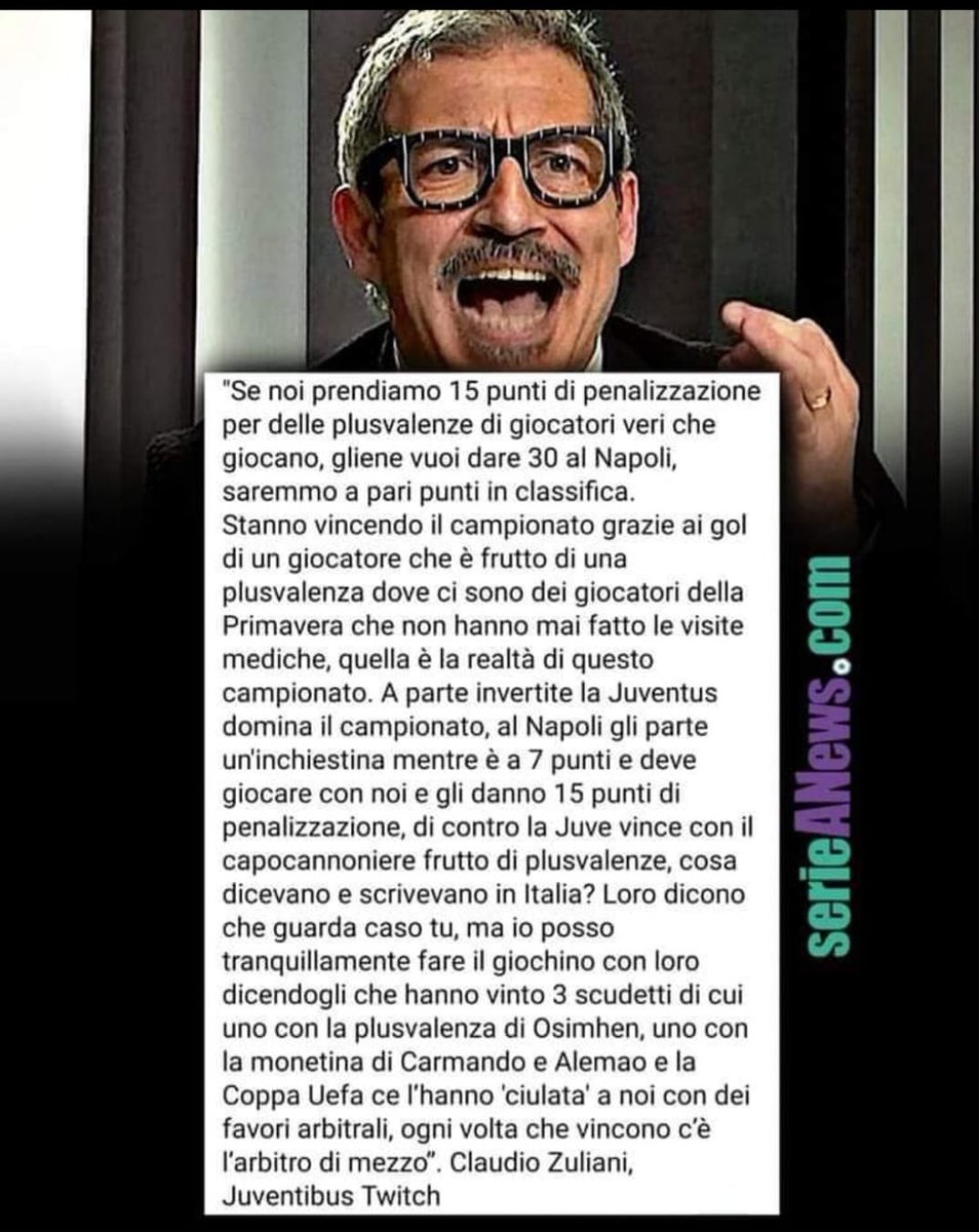 #zuliani
#Gravina 
#DisdetteSkydazn
#BloccaZazzaroni
#BloccaTelese
#BloccaRanucci
#BloccaAvsim
#BloccaBargiggia
#BloccaAlvino
#BloccaPalmeri
#BloccaCriscitiello
#BloccaLaGazzetta 
#BloccaCDS
#BloccaMediaset
#BloccaRaiSport
#BloccaSportitalia
#GOBBOSEGUEBOBBO
 commentocosì ovunque