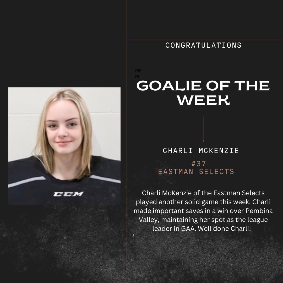 MFHL_u15AAA's tweet photo. Congratulations to the player and goalie of the week! #mfhl #u15 #aaa https://t.co/UAqaQtj169