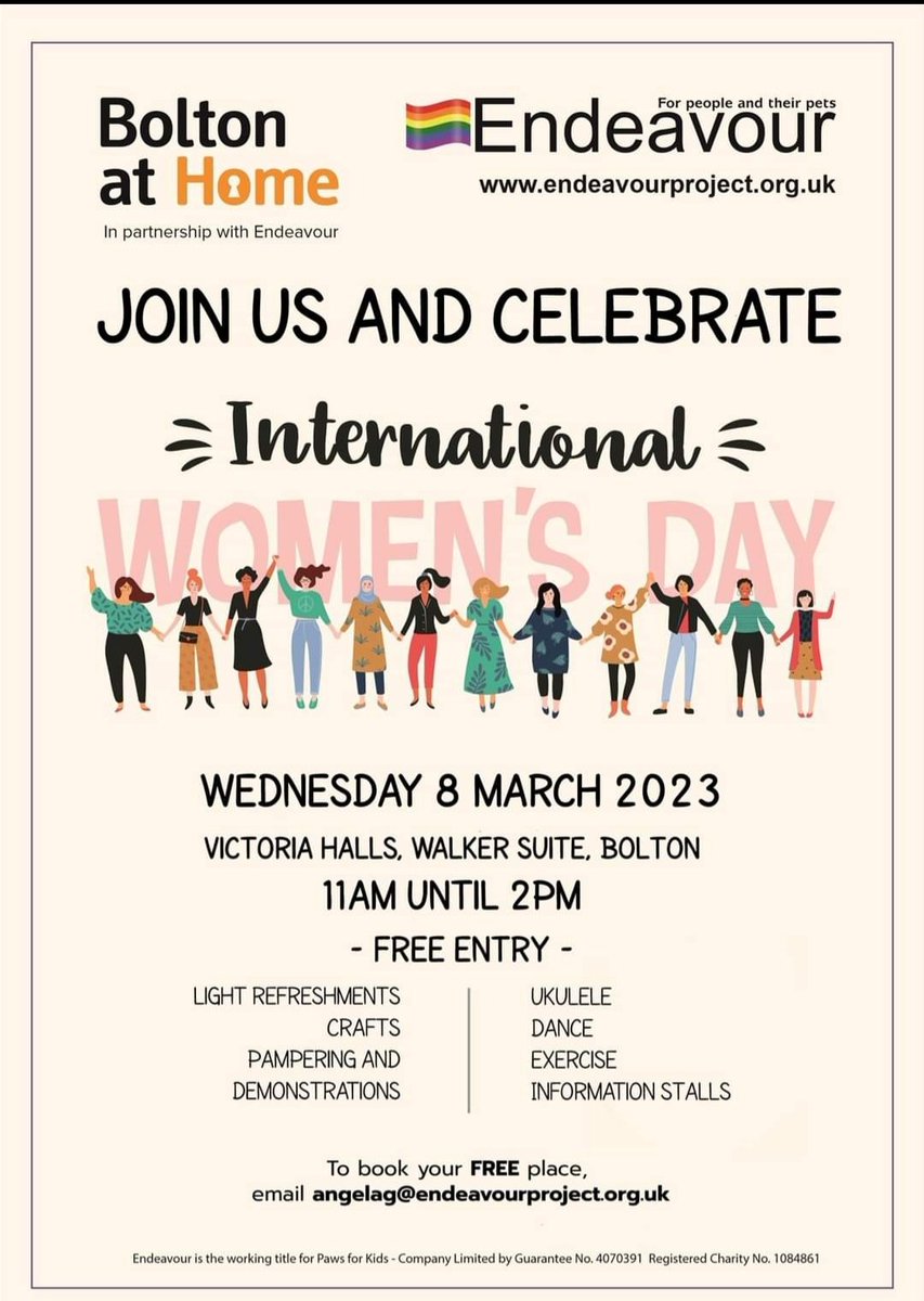 Excited to be joining <a href="/EndeavourDAV/">Endeavour Domestic Abuse</a> to connect, have fun and eat some tasty grub! If you're in the area why not pop along  and celebrate #IWD23 with us.