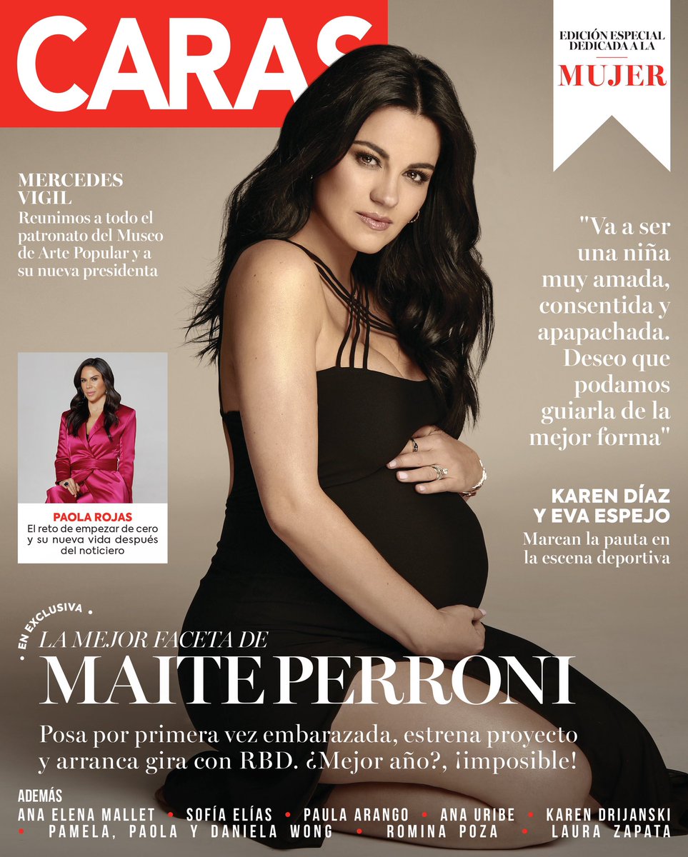 CARASmexico's tweet photo. #EnPortada ¡@maiteperroni en su mejor momento!
Posa por primera vez embarazada, estrena proyecto y arranca gira con
#RBD.
Además, nuestra edición de #CARASmarzo es una muy especial dedicada a la mujer. 

#maiteperroni #andrestovar #carasmarzo https://t.co/TIqph88BJj