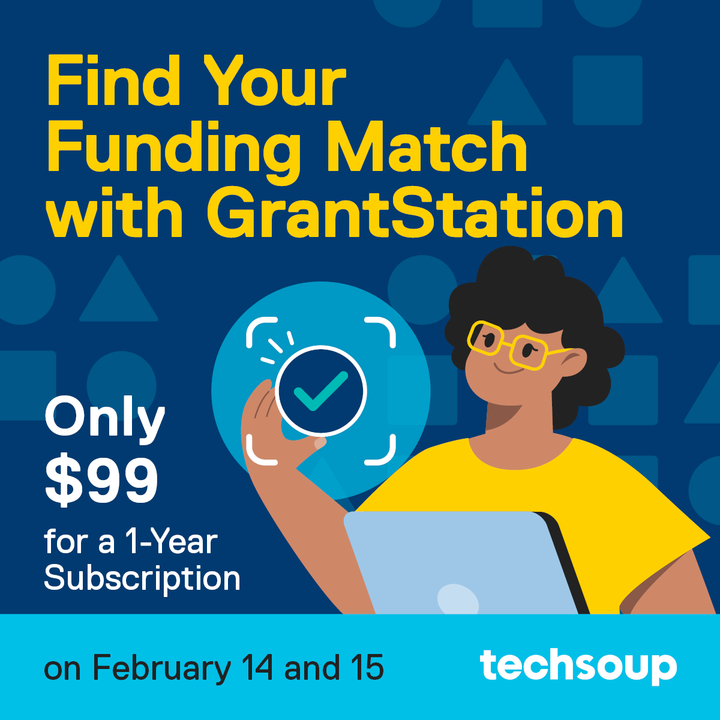 TechSoup's tweet photo. #Nonprofits:

Today is the last day to get a one-year membership of @GrantStation for just $99 USD. 

Learn more and get started: https://t.co/2hzgNI0ZMY

#NPFundraising #Fundraising #SmallNonprofits #NonprofitFundraising https://t.co/4DDbewjqv5