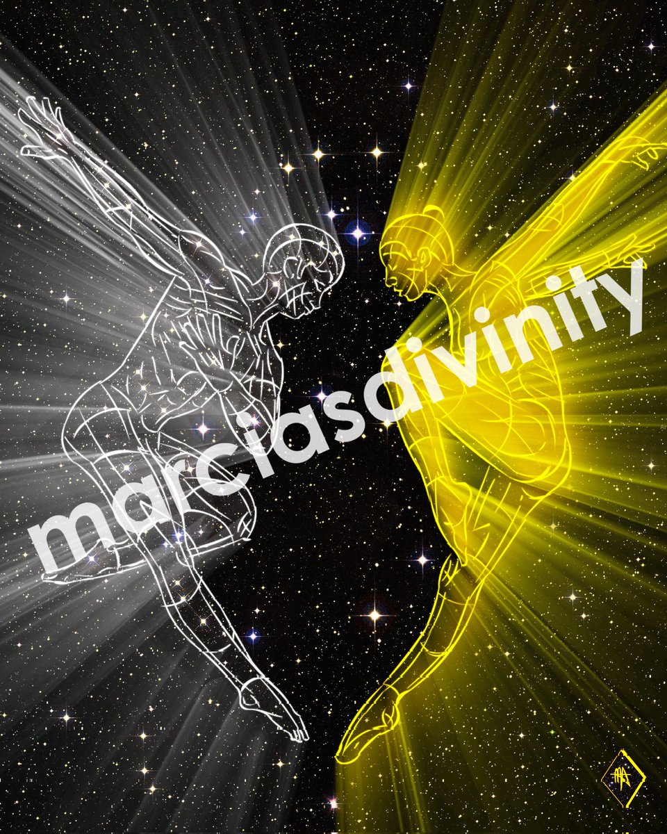 A divine masculine &amp; feminine soul encounter. ✨💛
#marciasdivinity #NFT #NFTCommuinity #art #fineart #DigitalArtist #opensea #Spirituality #ArtistOnTwitter