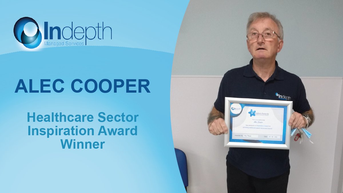 Indepthcleaning's tweet photo. Congratulations to one of our cleaning colleagues in our healthcare sector, Alec Cooper, who has been awarded an Inspiration Award for his true dedication!

Thank you Alec for all your hard work and commitment!

#employeeaward #rewardandrecognition #cleaningservices #facman https://t.co/Ves7jCKbKy