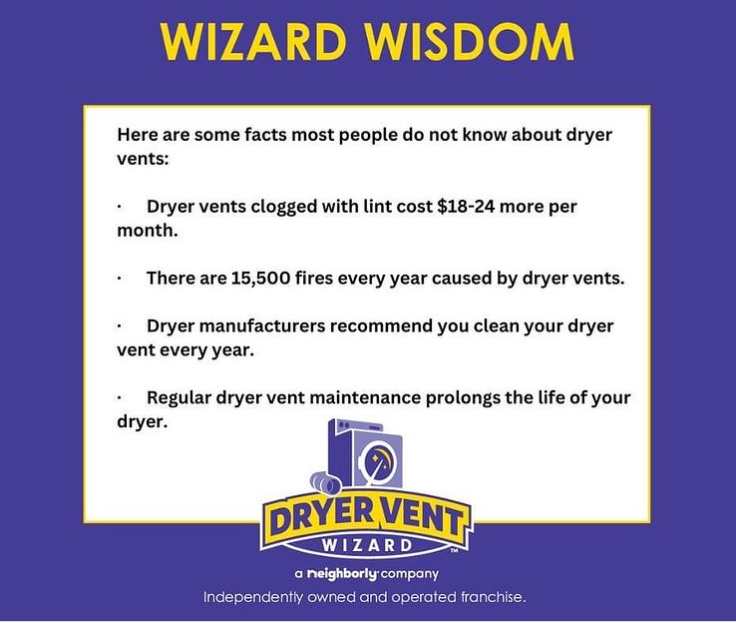 Facts you may not know...

#wizardwisdom #hireapro #hireanexpert #dryerventcleaning #neighborly #hirethebest #specializedservice #NJ #centralNJ #monmouthcounty #holmdel #tintonfalls #oceanNJ