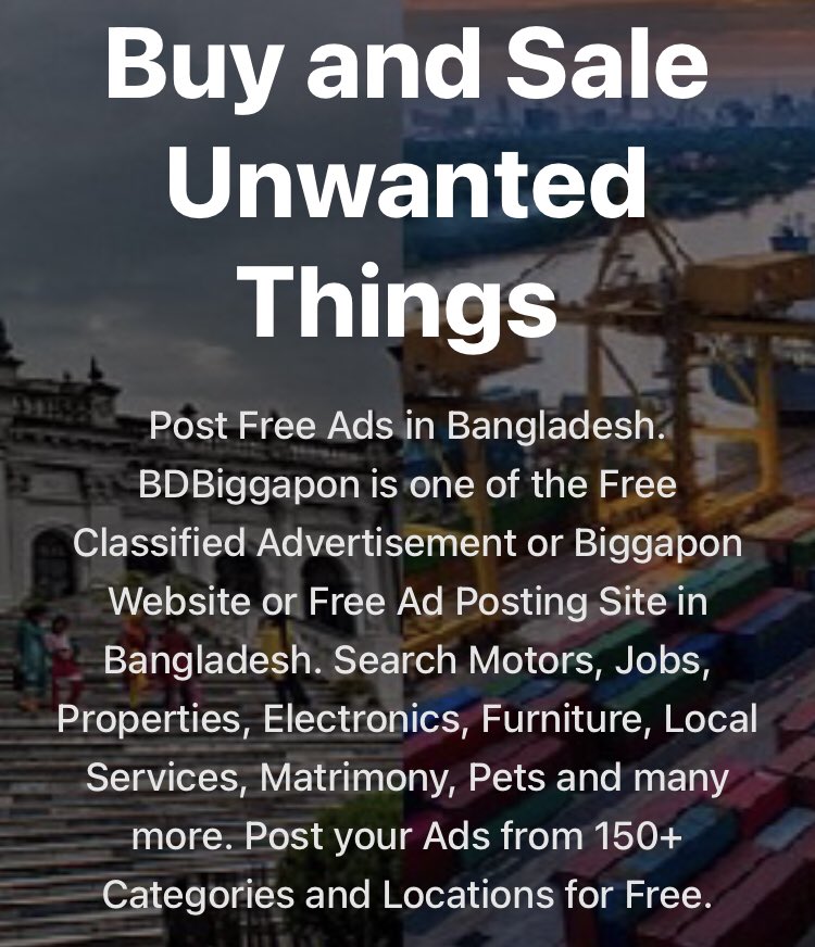 bdbiggapon's tweet photo. Buy and Sell your unwanted items at @bdbiggapon in #Bangladesh Post #feeads #Dhaka #Chottrogram #Khulna #Rajshahi #Rangpur #bpl23 https://t.co/njEzBkND3d