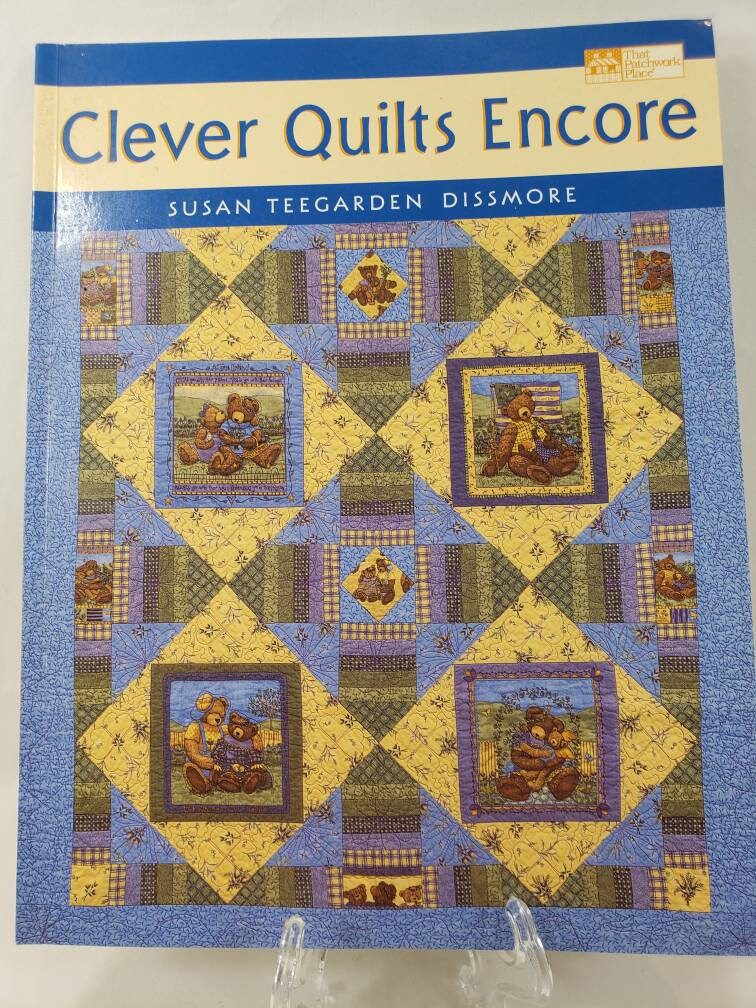 Clever Quilts Encore By Susan Teegarden Dissmore Softcover Quilt Book etsy.me/3SgysX7 #quilting #seapillowtreasures #quiltbook