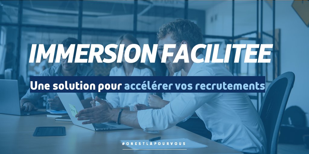 FTravail_ARA's tweet image. L’immersion professionnelle : une solution pour répondre à vos besoins de #recrutement👍

Découvrez le nouveau service digital qui simplifie la mise en contact avec de futurs #candidats 👉 immersion-facile.beta.gouv.fr

#OnEstLàPourVous #TousMobilisés