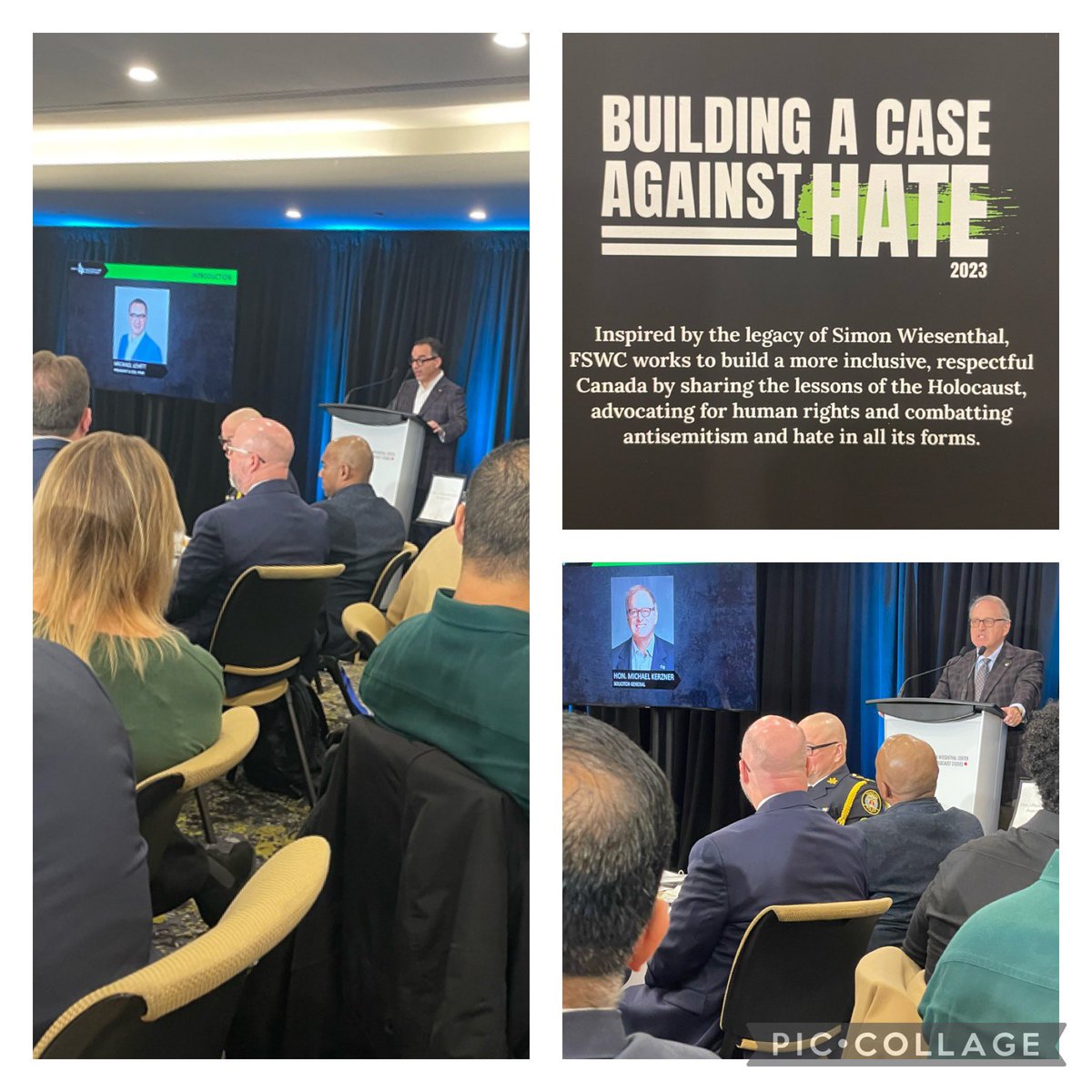 DeputyHiltz's tweet photo. Strong ON Police Leadership & #PeelPolice presence here at the โBuilding a Case Against Hateโ Conference. Excellent line up of speakers to build our knowledge base in confronting the evolving challenges of Hate Crime Policing. #No2Hate #SignsofHate #PublicSafety #HumanRights https://t.co/3OhtxHXseA