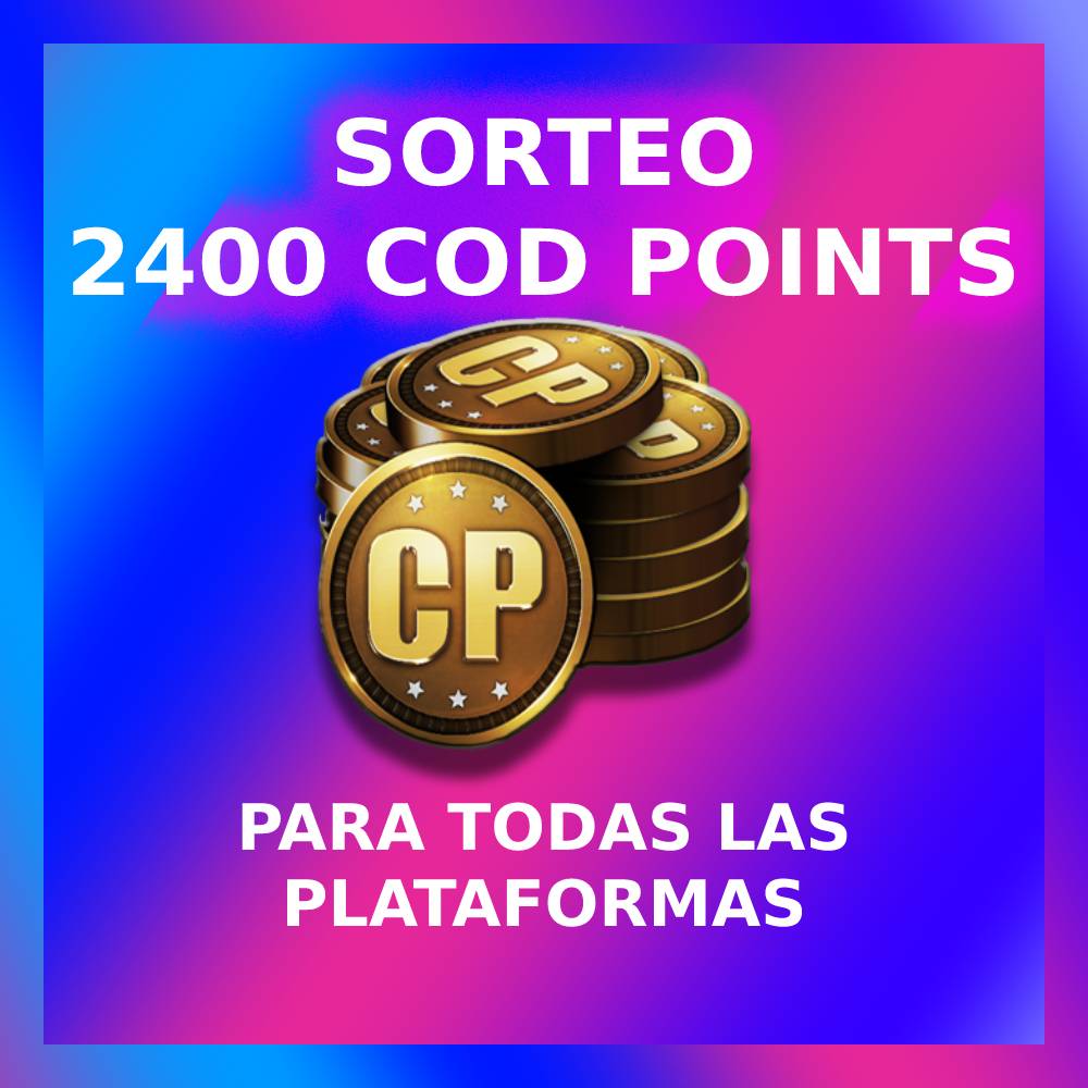 Djprieto_y_Neta's tweet photo. 🚨SORTEO de 2.400 CoD Points para todo el mundo y para cualquier plataforma!

⚠️Requisitos obligatorios para participar:
— Seguirnos @Djprieto_y_Neta 
 
  — Dar RT a este tweet

 — COMPLETA TU PARTICIPACIÓN AQUÍ: https://t.co/pDpIMeTv8D

Finaliza el 18 de febrero por la tarde. https://t.co/NuLAZ97z51