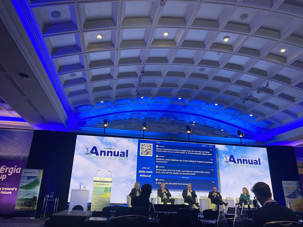 And that’s a wrap. 📽️

Thanks <a href="/WindEnergyIRL/">Wind Energy Ireland</a> for a great conference; it’s positive &amp; inspiring to see how we’re all pushing for #Offshore #Renewables to be delivered as soon as possible but also minding our ecosystems. Thanks also to <a href="/_green_rebel/">Green Rebel</a> for supporting my attendance. 💚