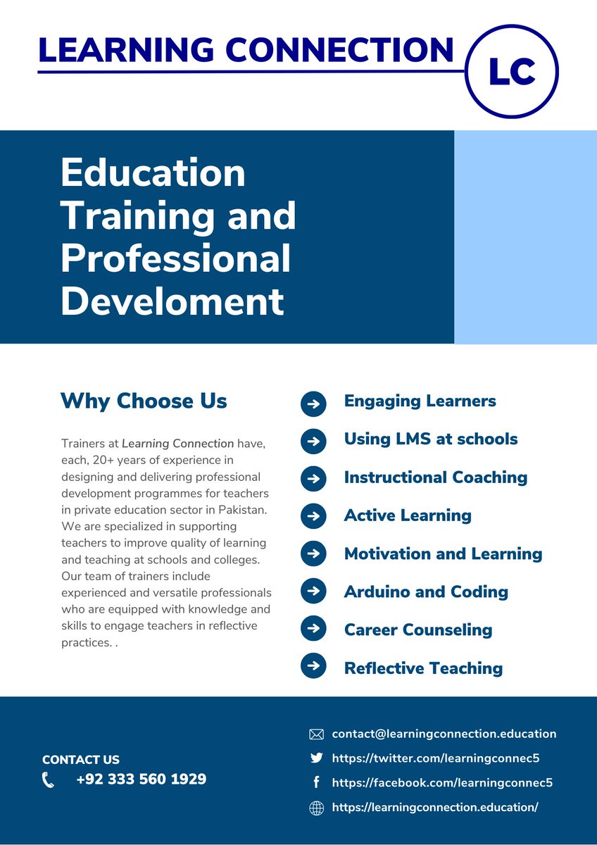 LearningConnec5's tweet image. A short list of our training programmes for schools and teachers.