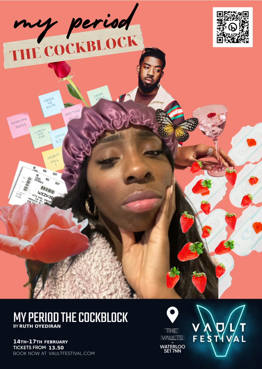 Thinking about coming to see My Period the Cockblock at @VAULTFestival this week? You've got 3 more chances left!

Wed 15 Feb (Tonight!) | 🟨LOW AVAILABILITY🟨

Thu 16 Feb |🟩 BEST AVAILABILITY🟩

Fri 17 Feb | 🟥HANDFUL OF TICKETS LEFT🟥

Grab a ticket!⬇️
bit.ly/my-period-vaul…