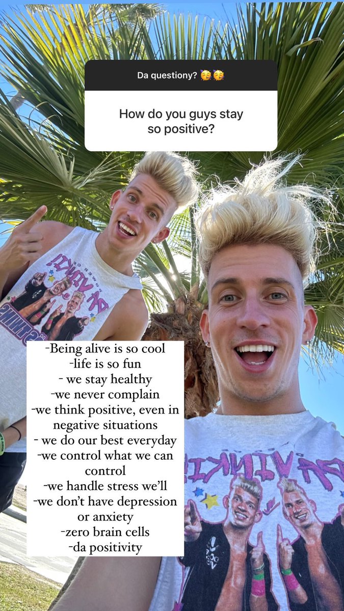 VorosTwins's tweet photo. Da positivity! https://t.co/bB1HRusGzA