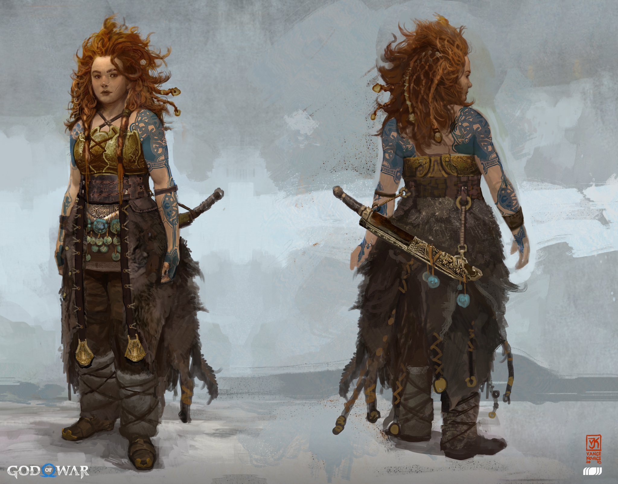 God of War Ragnarök Art Reveals Thor's Wife & Daughter