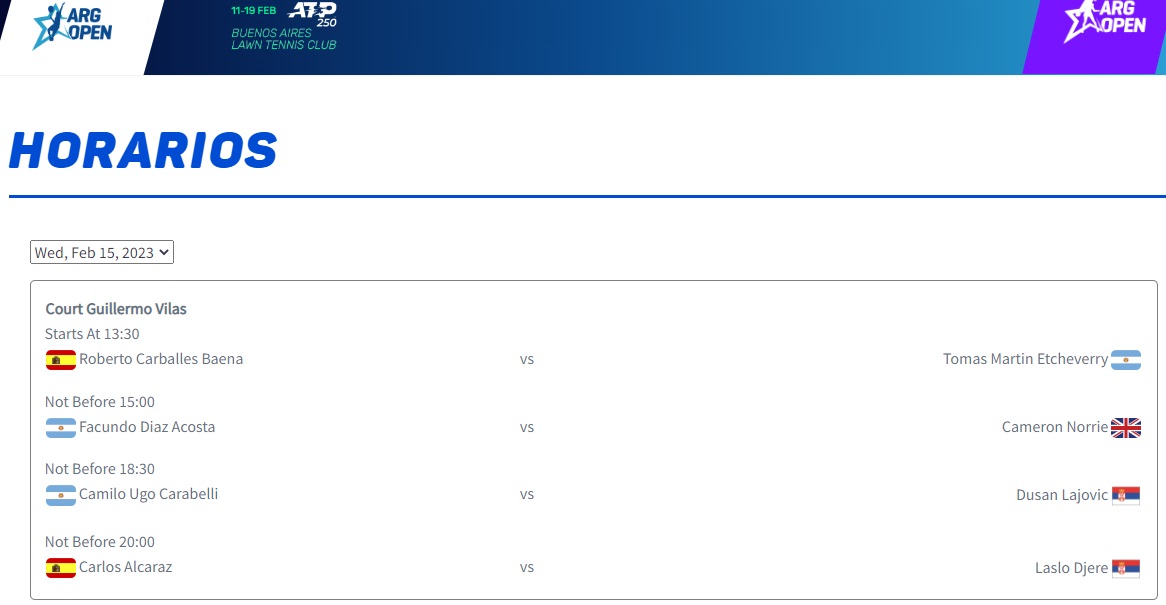 instintoamateur's tweet photo. #Tenis🎾 #ATP250 #ArgentinaOpen2023 🇦🇷

Sigue la acción del @ArgentinaOpen en el #BALTC

Cobertura de @angelwtalavera_ 

En el🏟️ "Guillermo Vilas" juegan @Facudiazacosta @camilougo y @tometcheverry https://t.co/xUFbx0KJqN