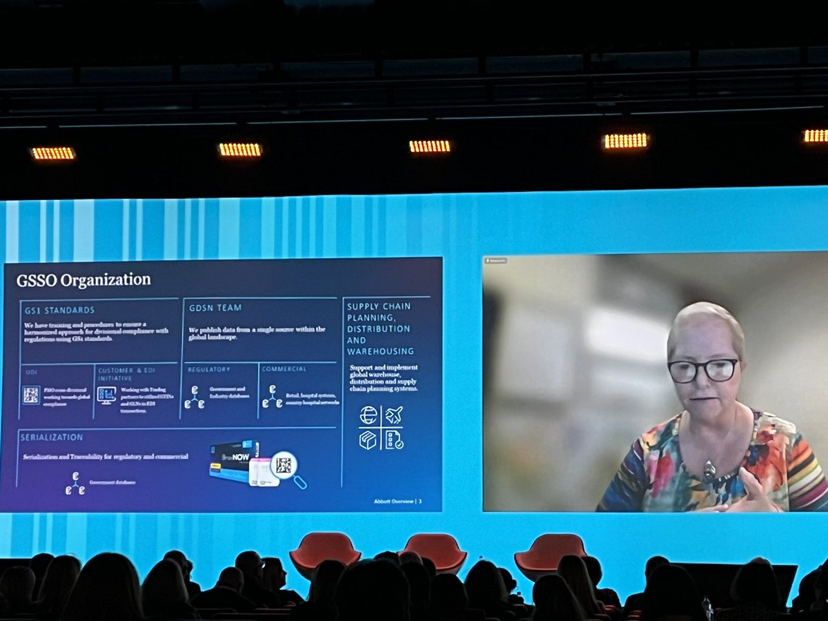 sioduggan_GS1's tweet image. Very important to have the underlying #GS1 standards to respond to regulatory and customer requirements- thank you GS1 for all the training and support, this minimised cost and speed to market says Cindi Poetker @AbbottNews 
 #GS1GlobalForum2023 #serialisation #UDI #FMD